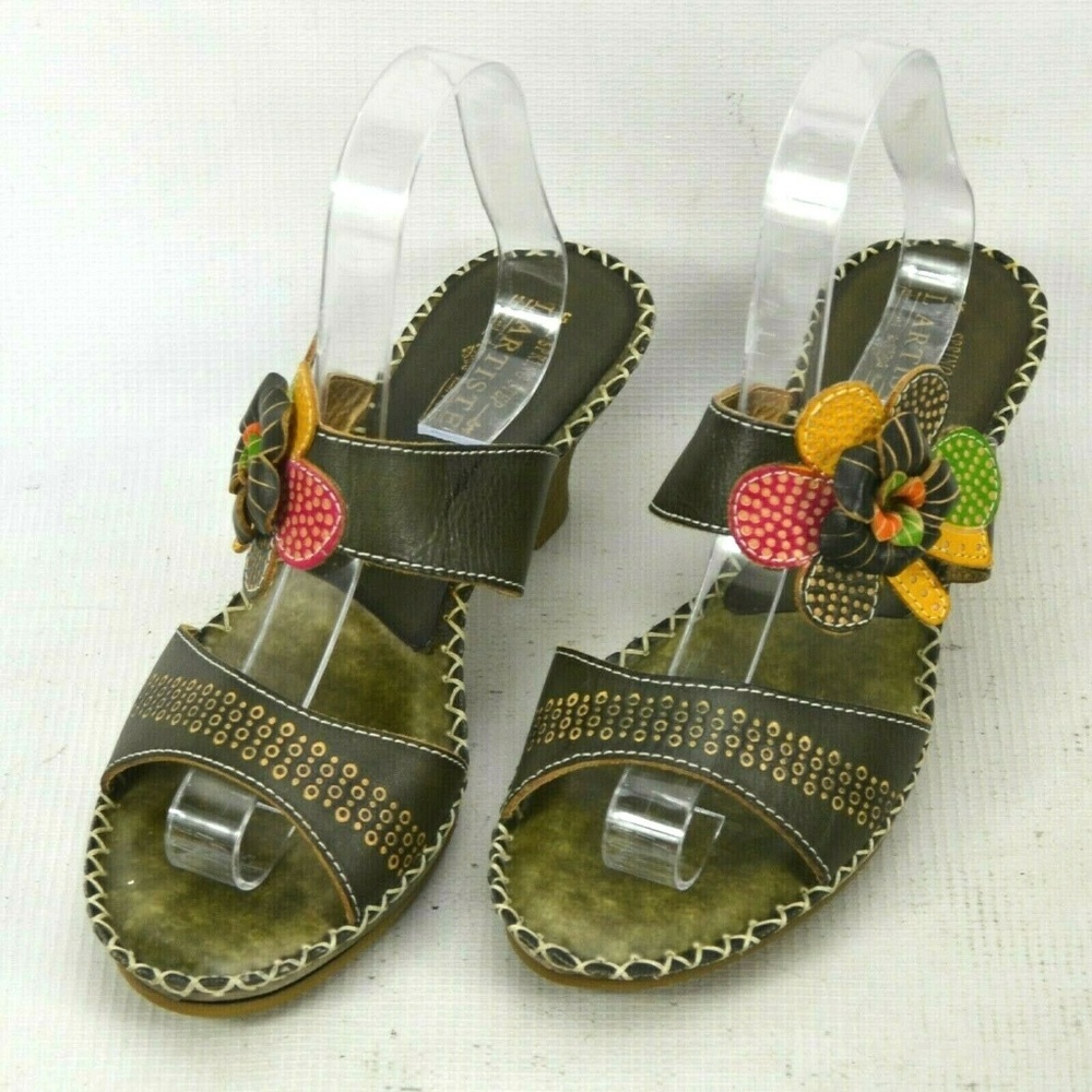 Spring Step L'Artiste Leather Sandals Womens 9 M